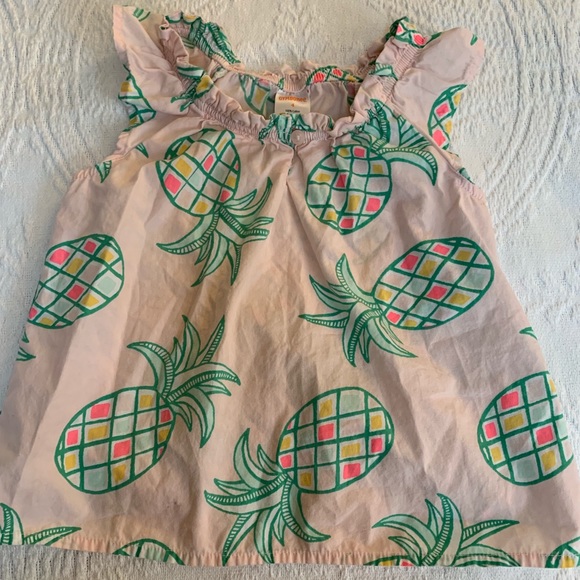 Pineapple flutter sleeve top - Picture 1 of 2